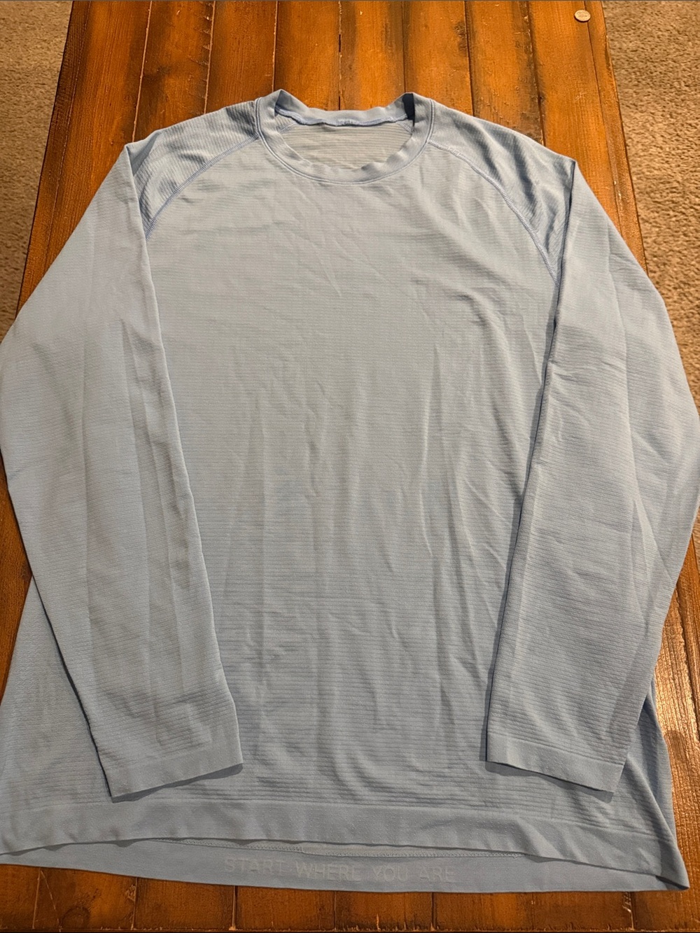 lululemon athletica Light Blue Long-Sleeve Crew